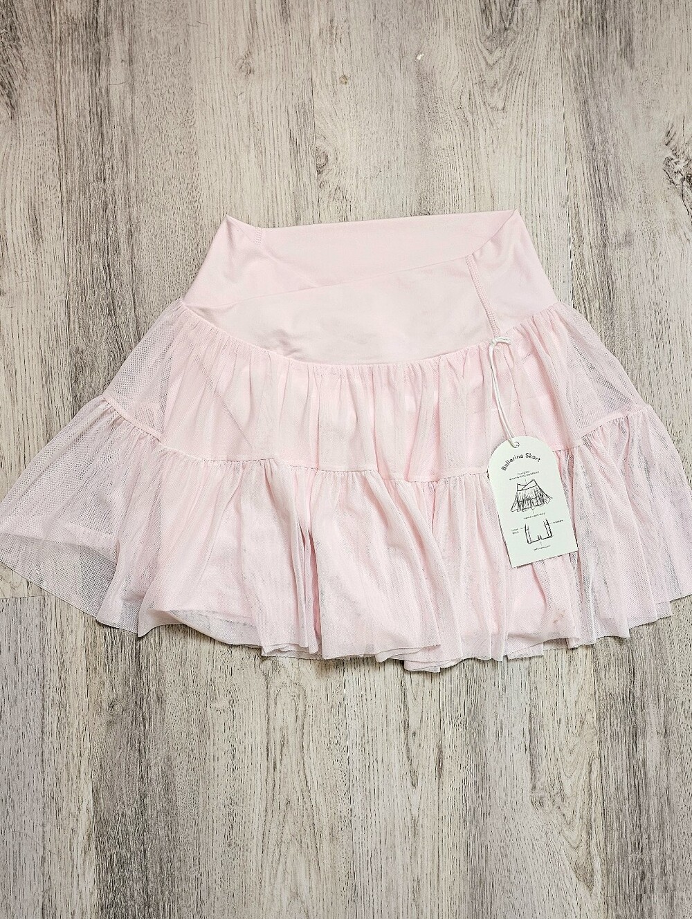 New Blogilates Tier Ballerina Pink Athletic Skort